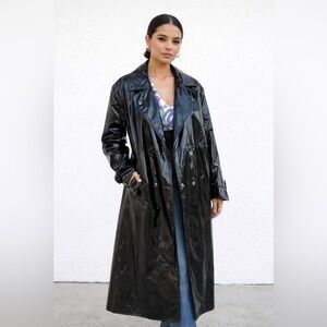 Black Women's Trench Coat